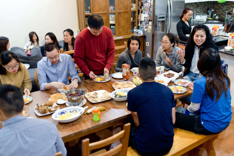 A community group gathering